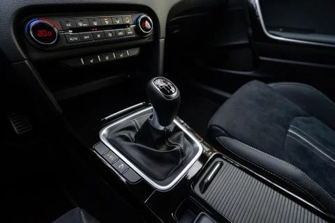 Gear shift in a car Stock Photos