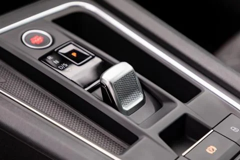 Gear shift in a car Stock Photos