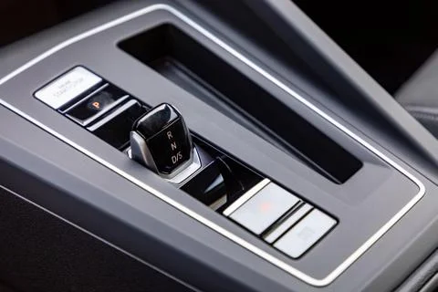 Gear shift in a car Stock Photos