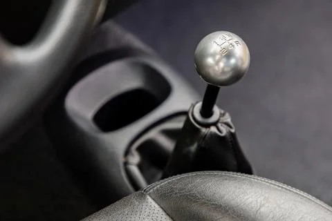 Gear shift in a car Stock Photos