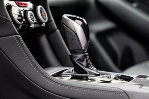 Gear shift in a car Stock Photos