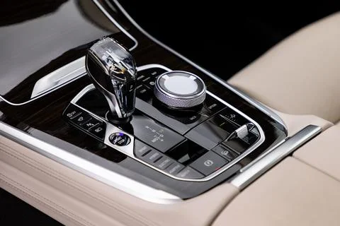 Gear shift in a car Stock Photos