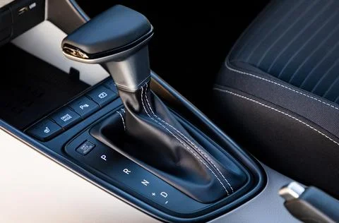 Gear shift in a car Stock Photos