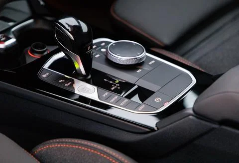 Gear shift in a car Foto stock