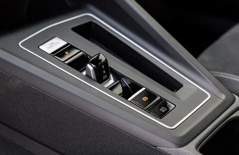 Gear shift in a car Foto stock