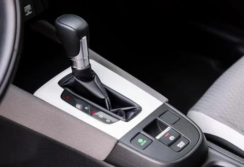 Gear shift in a car Stock Photos
