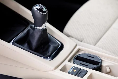 Gear shift in a car Stock Photos