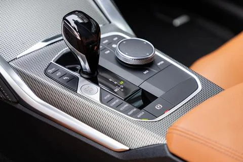 Gear shift in a car Stock Photos