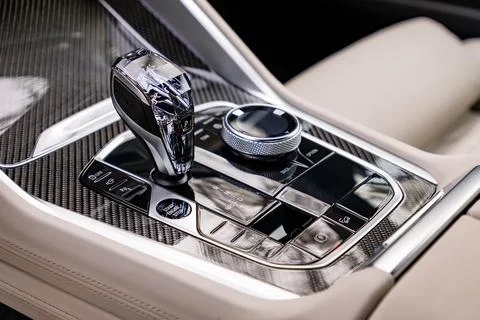 Gear shift in a car Stock Photos