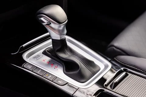 Gear shift in a car Stock Photos