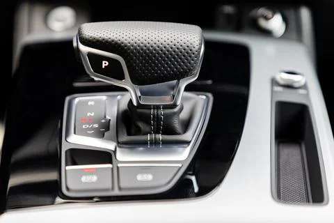 Gear shift in a car Foto stock