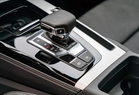 Gear shift in a car Stock Photos