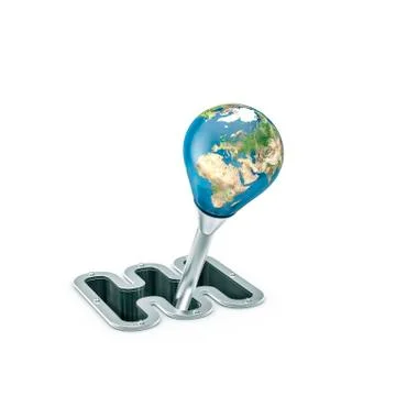 Gear shift Earth Stock-Illustration