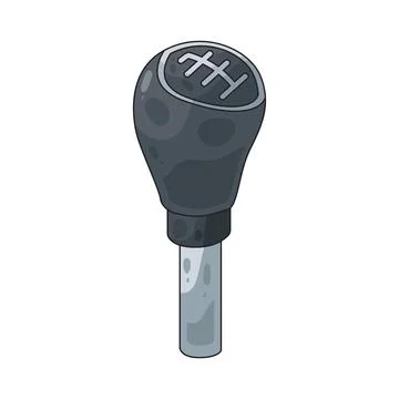 Gear shift illustration Stock Illustration