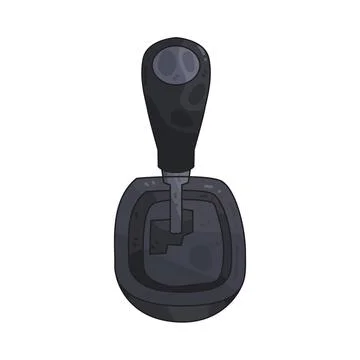 Gear shift illustration Stock Illustration
