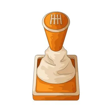 Gear shift illustration Stock Illustration