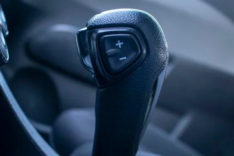 Gear Shift lever automatic gearbox in a car. Stock Photos