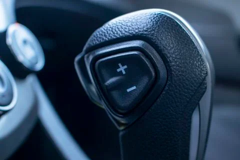 Gear Shift lever automatic gearbox in a car. Stock Photos
