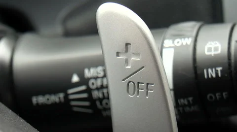 Gear shift on the steering wheel Stock Footage 68191915