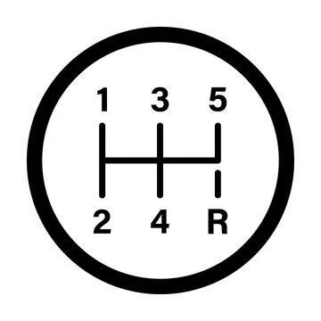 Gear shifter icon vector for graphic design, logo, website, social media, mob Stock Illustration