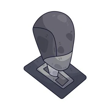 Gear shifter illustration Stock Illustration