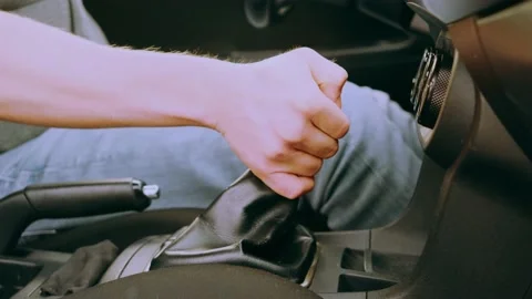 Gear shifting of the car. Stock Footage 154657169