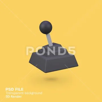 Gear Shifting car isolated 3d render icon illustration PSD Template
