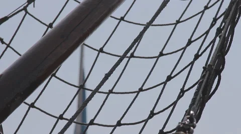 Gear on a ship in port Stock Footage 36736773