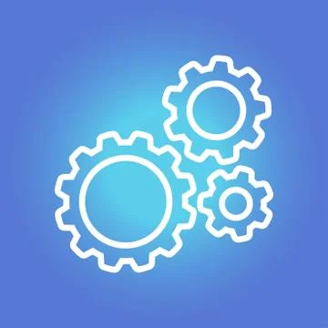 Gear sign icon Stock Illustration