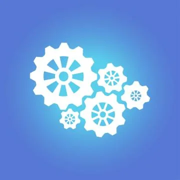 Gear sign icon Stock Illustration