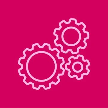 Gear sign icon. Stock Illustration