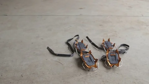 Gear sling lying on the floor Video stock 83867102