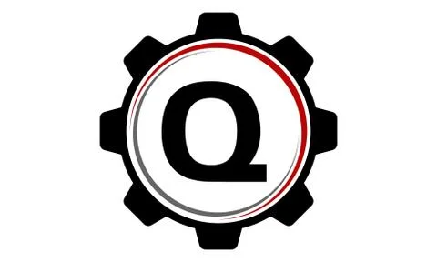 Gear Solution Logo Letter Q Stock-Illustration