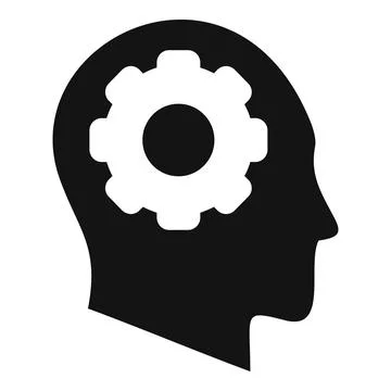 Gear solution plan icon simple vector. Evidence reason job 스톡 일러스트
