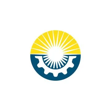 Gear sun vector icon illustration design Stock Illustration
