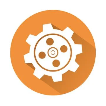 Gear symbol Ilustración de archivo
