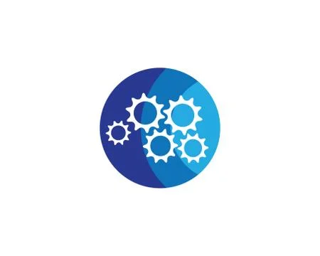 Gear symbol vector icon 스톡 일러스트