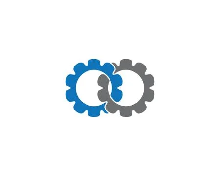 Gear symbol vector icon Stock Illustration