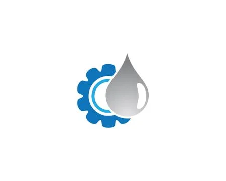 Gear symbol vector icon Illustrazione stock