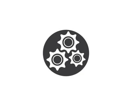 Gear symbol vector icon イラスト素材
