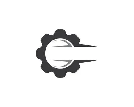Gear symbol vector icon Stock Illustration