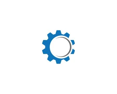 Gear symbol vector icon Stock Illustration