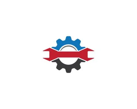 Gear symbol vector icon 스톡 일러스트