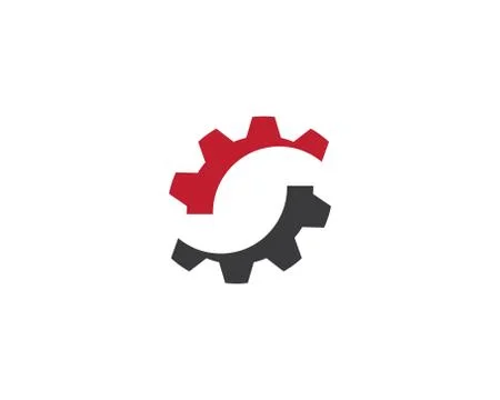 Gear symbol vector icon 库存插图
