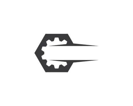 Gear symbol vector icon Stock Illustration