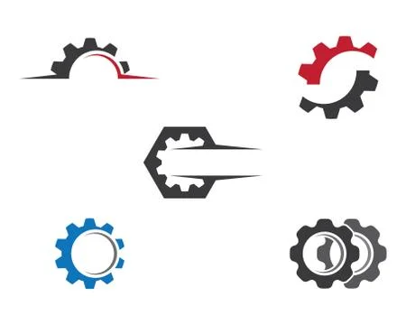 Gear symbol vector icon イラスト素材