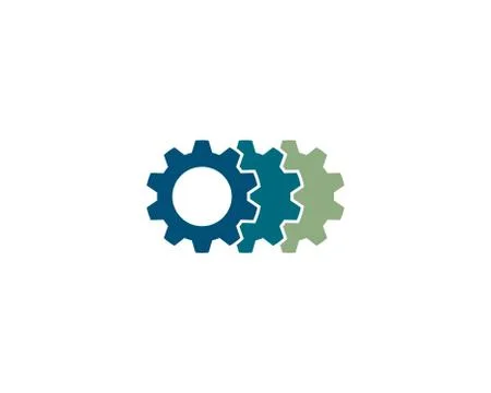 Gear symbol vector icon Stock Illustration