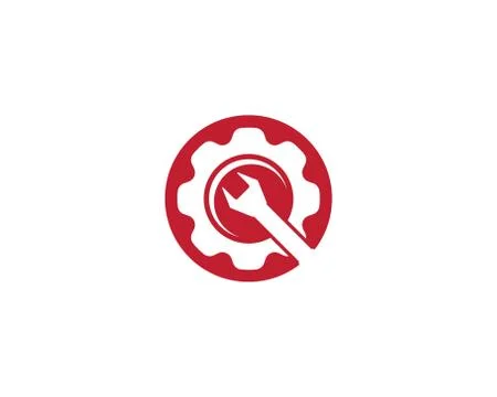 Gear symbol vector icon 库存插图