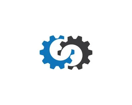 Gear symbol vector icon Stock Illustration