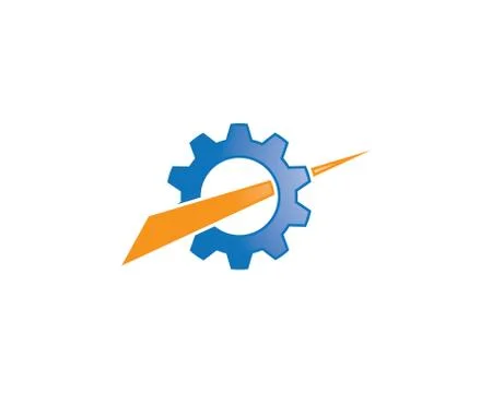 Gear symbol vector icon Stock Illustration